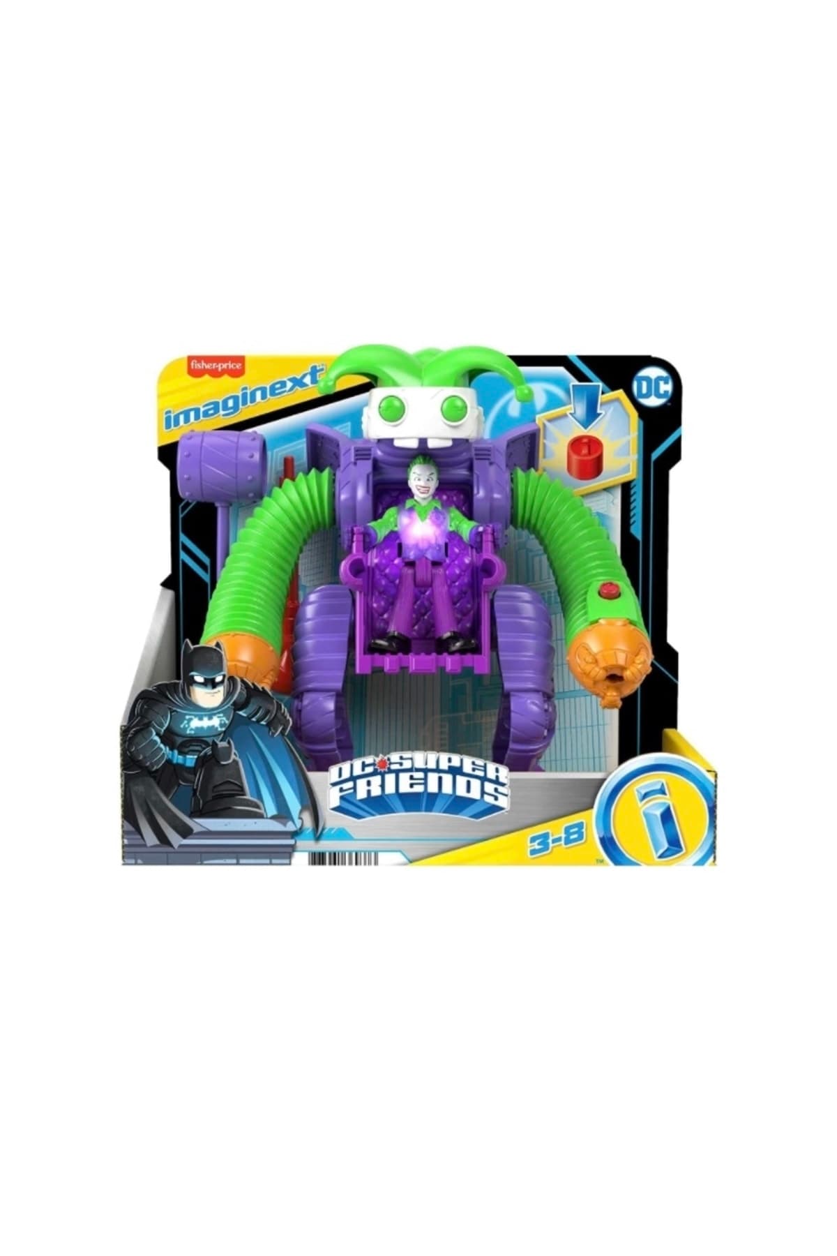 ربات مبارز Mattel The Joker از مجموعه Imaginext DC Super Friends مدل HGX80 ربات مبارز Mattel The Joker از مجموعه Imaginext DC Super Friends مدل HGX80
