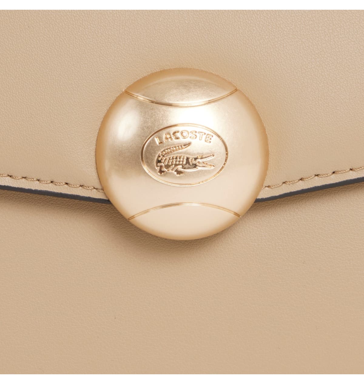 کیف دوشی زنانه Lacoste چرم بژ Tennis Bliss کیف دوشی زنانه Lacoste چرم بژ Tennis Bliss