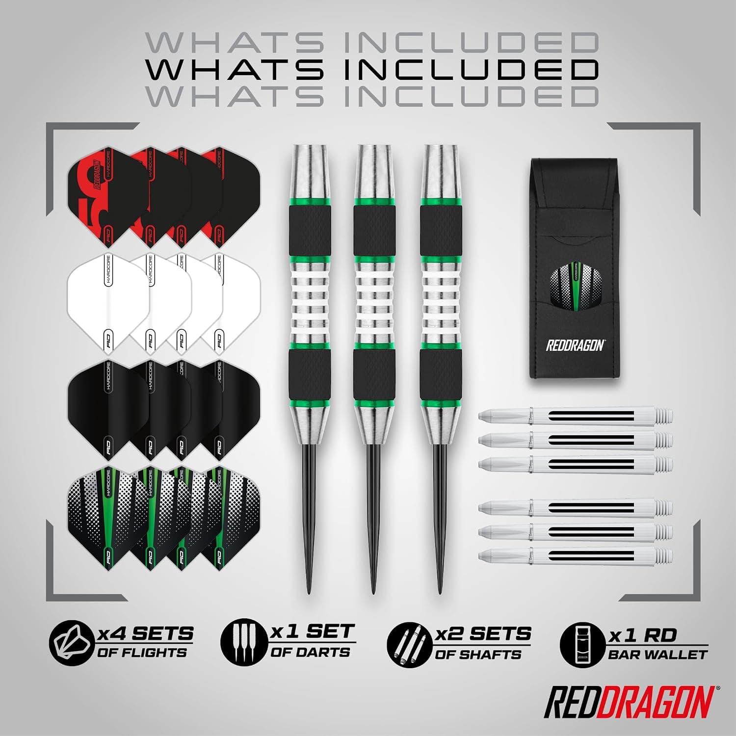ست دارت استیل تنگستن حرفهای RED DRAGON Evos همراه با فلایت، شفت و کیف ست دارت استیل تنگستن حرفهای RED DRAGON Evos همراه با فلایت، شفت و کیف