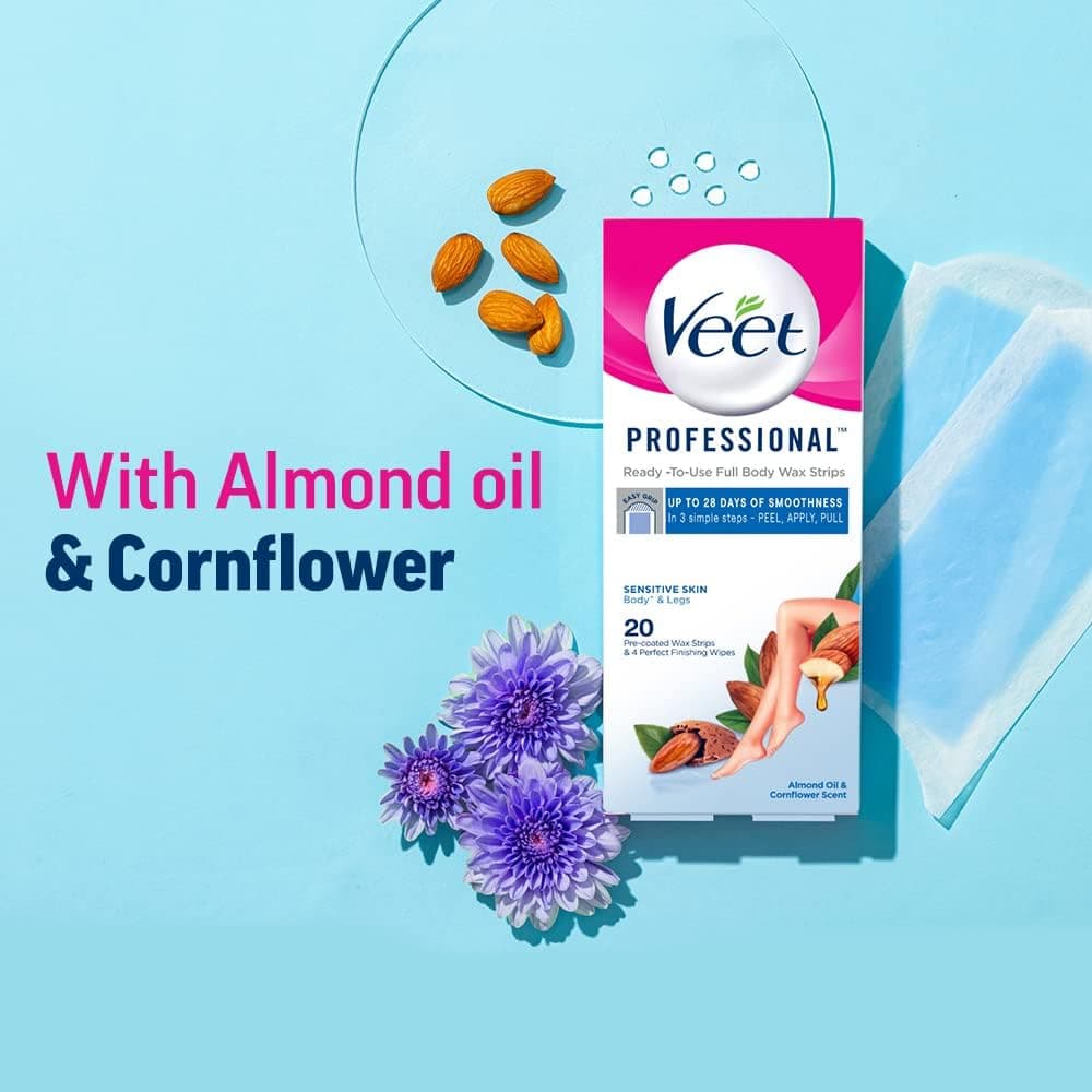 کیت مومزدایی بدن Veet مناسب پوست حساس، ۲۰ نوار، بسته ۳ عددی کیت مومزدایی بدن Veet مناسب پوست حساس، ۲۰ نوار، بسته ۳ عددی