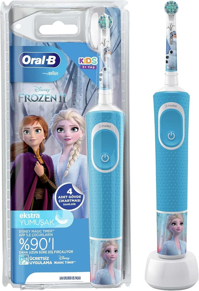 مسواک برقی کودک Oral-B Frozen مدل D100 بسته آغازین مسواک برقی کودک Oral-B Frozen مدل D100 بسته آغازین