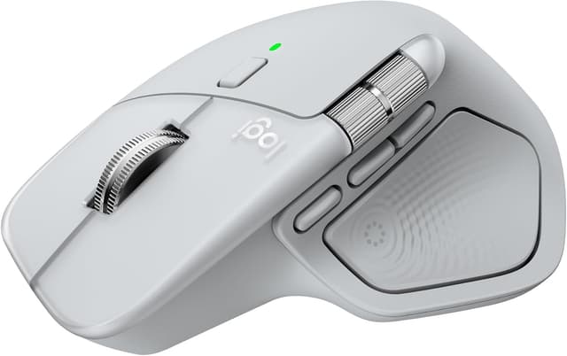 ماوس بیسیم مناسب Mac Logitech مدل MX Master 4 با بازخورد لمسی، Bluetooth، 8000 DPI، حسگر نوری، بیصدا، خاکستری روشن ماوس بیسیم مناسب Mac Logitech مدل MX Master 4 با بازخورد لمسی، Bluetooth، 8000 DPI، حسگر نوری، بیصدا، خاکستری روشن