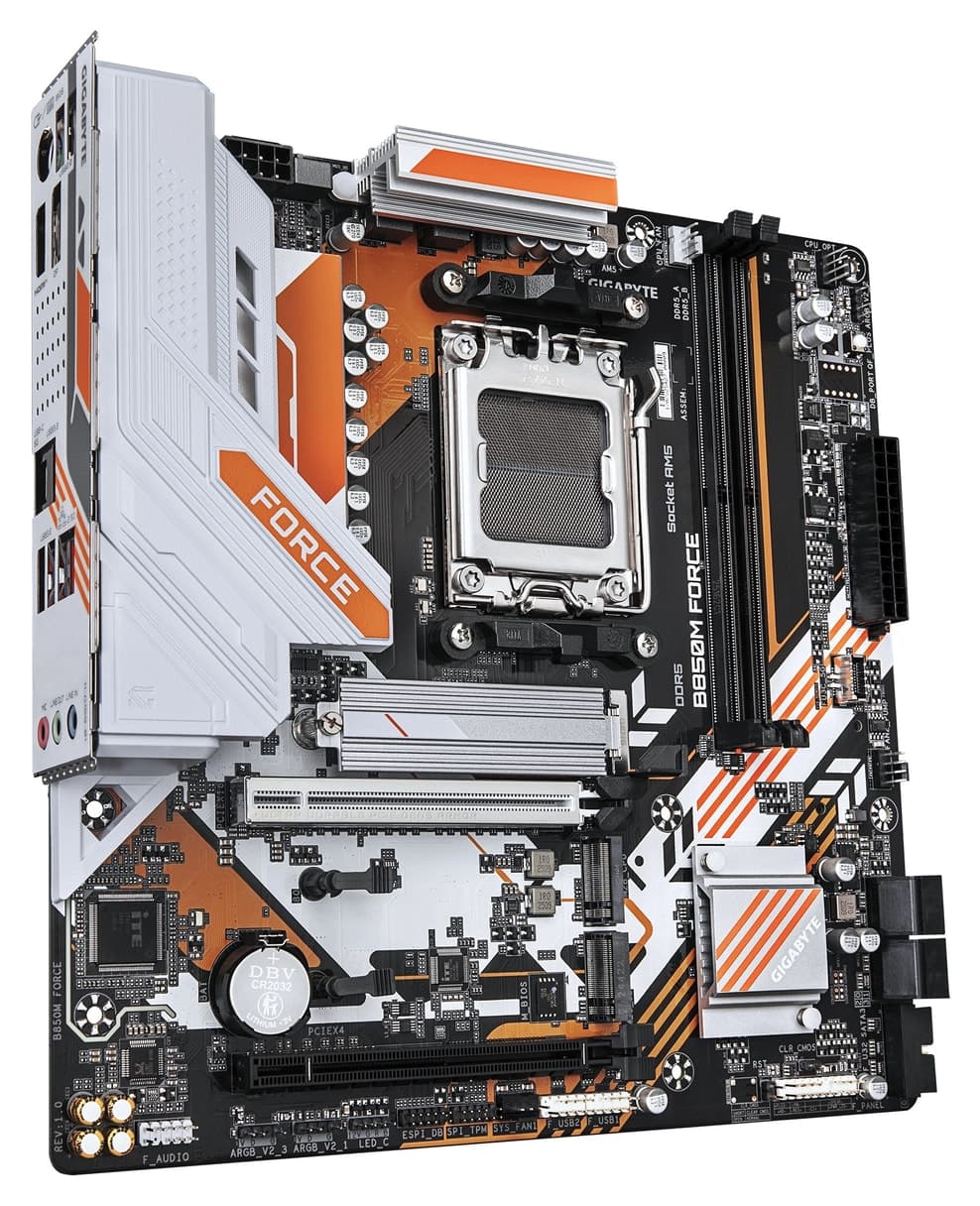 مادربورد Gigabyte مدل B850M FORCE DDR5 M.2 HDMI DP mATX AM5 مادربورد Gigabyte مدل B850M FORCE DDR5 M.2 HDMI DP mATX AM5