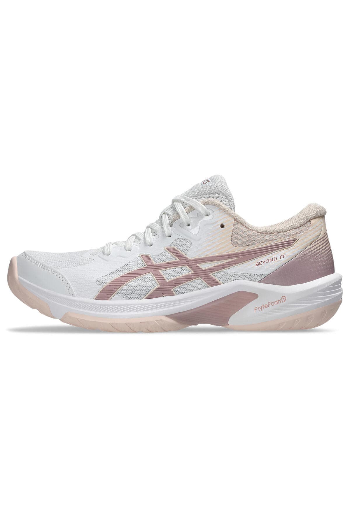 کفش والیبال زنانه Asics BEYOND FF سفید/خاکستری دریاچه مدل 1072A095-107 کفش والیبال زنانه Asics BEYOND FF سفید/خاکستری دریاچه مدل 1072A095-107