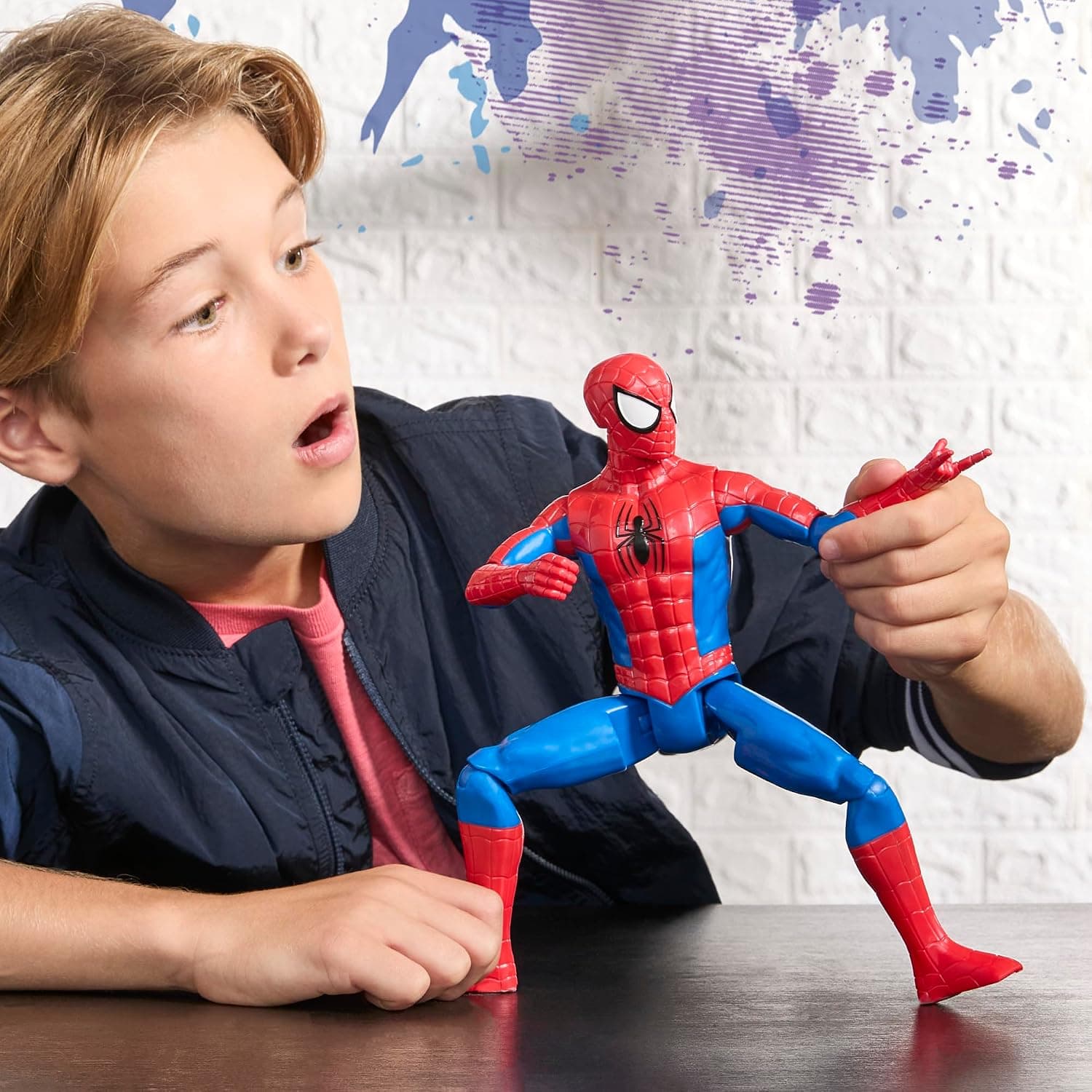 فیگور اکشن کودکان Marvel Spider-Man سری Titan با ارتفاع 30 cm مناسب 4 سال به بالا فیگور اکشن کودکان Marvel Spider-Man سری Titan با ارتفاع 30 cm مناسب 4 سال به بالا