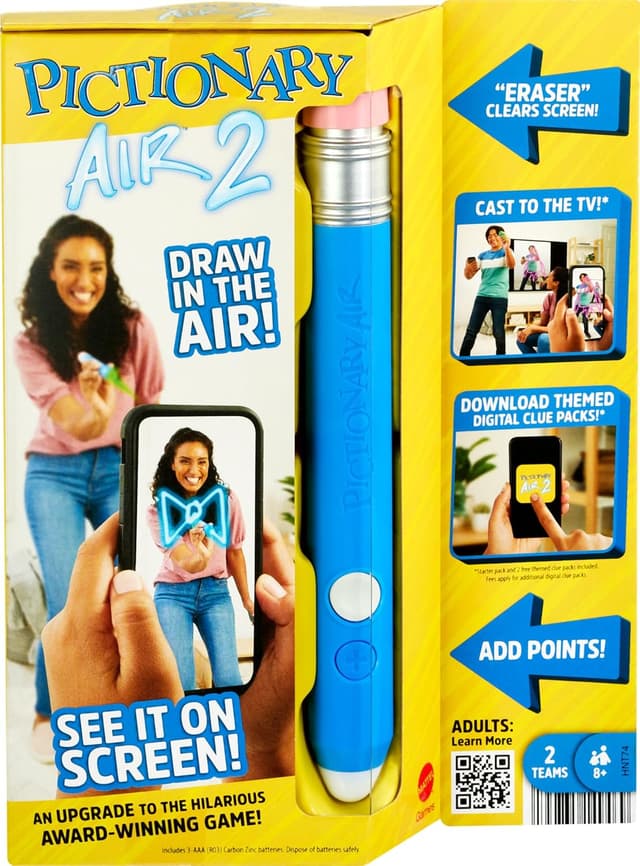 بازی فکری Mattel Games Pictionary Air 2 مدل HNT74 بازی فکری Mattel Games Pictionary Air 2 مدل HNT74