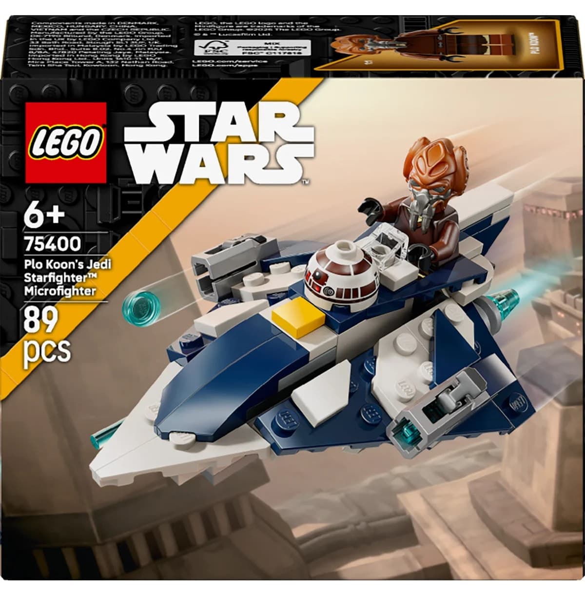 لگو Star Wars جنگنده میکرو Plo Koon's Jedi Starfighter 75400 لگو Star Wars جنگنده میکرو Plo Koon's Jedi Starfighter 75400