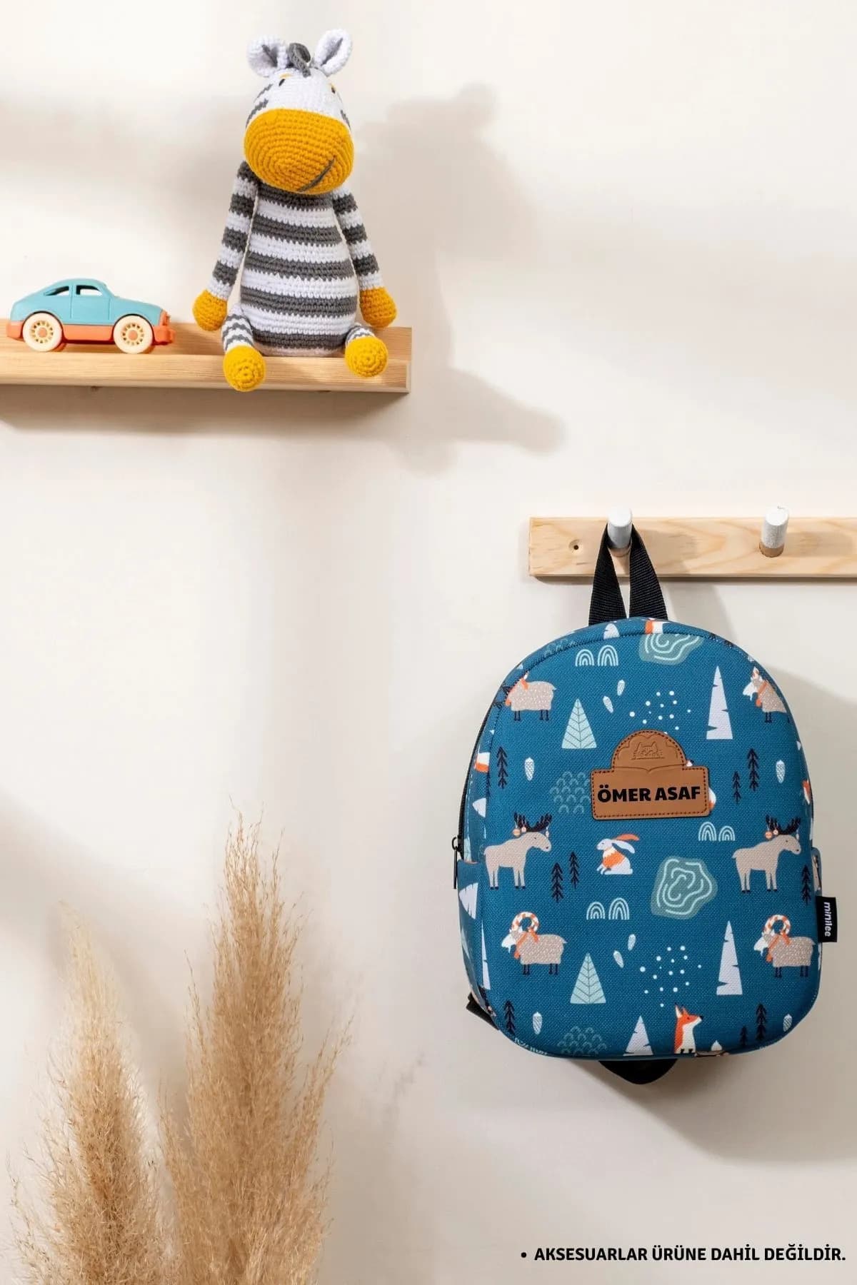کولهپشتی کودک مهدکودک minilee children's happiness با طرح حیوانات وحشی در طبیعت و نام دلخواه کولهپشتی کودک مهدکودک minilee children's happiness با طرح حیوانات وحشی در طبیعت و نام دلخواه