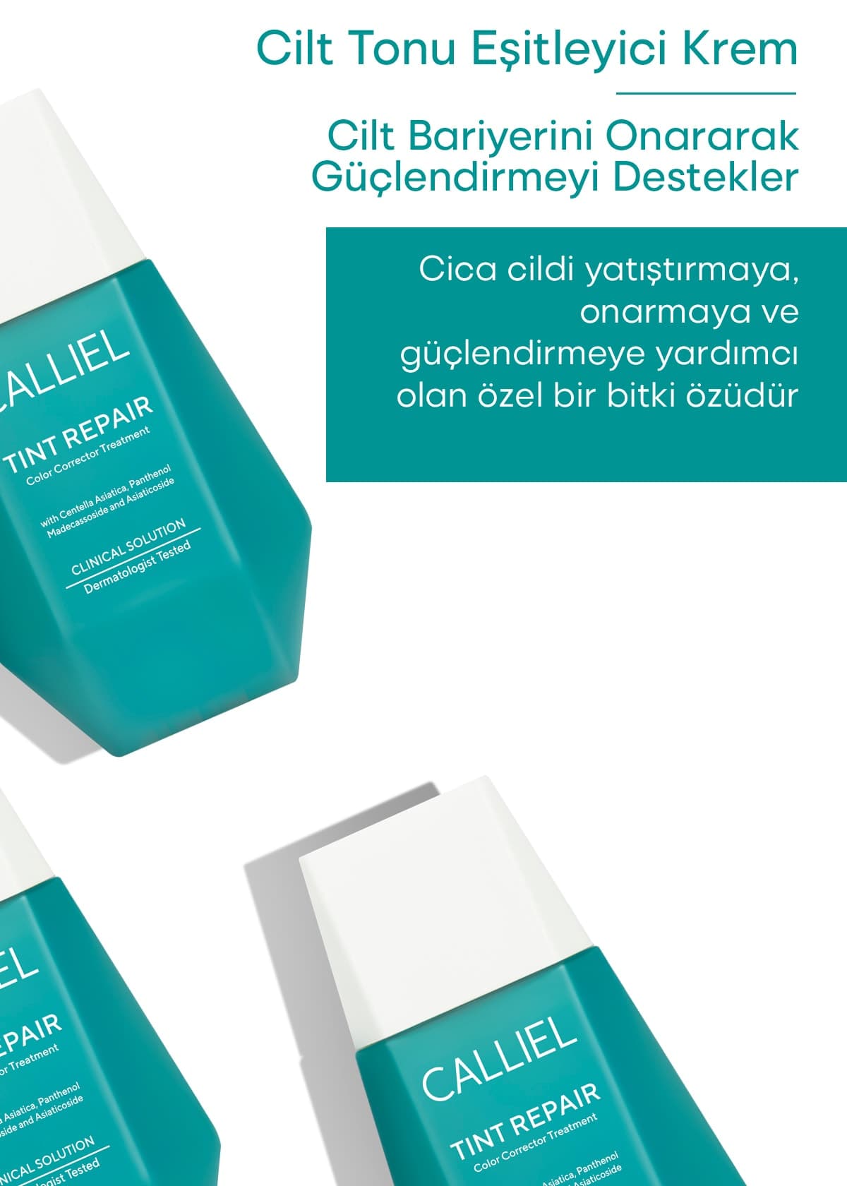 کرم ترمیمکننده رنگی CALLİEL Tint Repair Centella با سد محافظ، آرامکننده، کاهنده قرمزی و یکنواختکننده رنگ 50 ml کرم ترمیمکننده رنگی CALLİEL Tint Repair Centella با سد محافظ، آرامکننده، کاهنده قرمزی و یکنواختکننده رنگ 50 ml