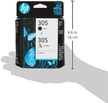 کارتریج HP مدل 6ZD17AE، بسته 2 عددی مشکی و سهرنگ شماره 305 کارتریج HP مدل 6ZD17AE، بسته 2 عددی مشکی و سهرنگ شماره 305