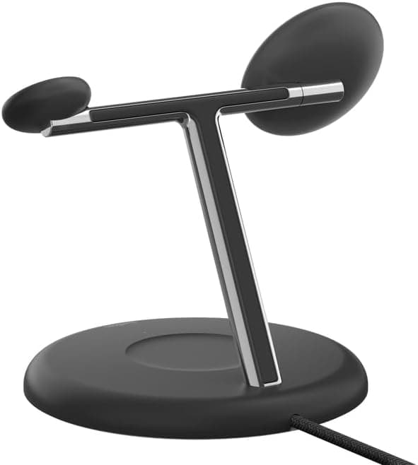 پایه شارژ بیسیم Belkin 3-in-1 با Qi2 (15W) همراه آداپتور مشکی مدل BoostCharge Pro پایه شارژ بیسیم Belkin 3-in-1 با Qi2 (15W) همراه آداپتور مشکی مدل BoostCharge Pro