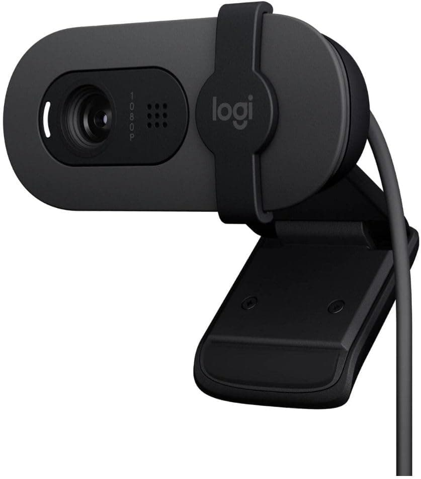 وب کم Logitech با رزولوشن Full HD مدل BRIO 100 مشکی وب کم Logitech با رزولوشن Full HD مدل BRIO 100 مشکی