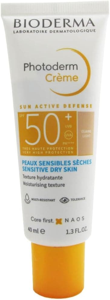 کرم ضد آفتاب رنگی Bioderma Photoderm Cream Light SPF50+ برای پوست خشک 40 ml کرم ضد آفتاب رنگی Bioderma Photoderm Cream Light SPF50+ برای پوست خشک 40 ml