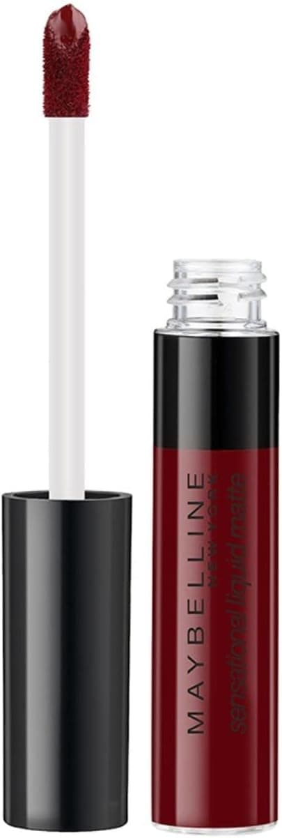 رژ لب مایع مَت Maybelline New York Sensational رنگ 02 شرابی ملایم 7 ml رژ لب مایع مَت Maybelline New York Sensational رنگ 02 شرابی ملایم 7 ml