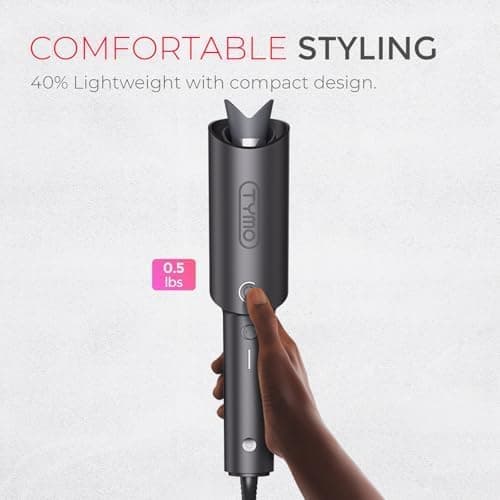 فرکننده مو TYMO اتوماتیک چرخشی مدل CURLPRO، موج ساحلی، 25mm، خاکستری متالیک فرکننده مو TYMO اتوماتیک چرخشی مدل CURLPRO، موج ساحلی، 25mm، خاکستری متالیک