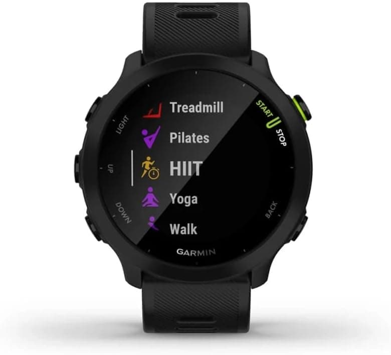 ساعت هوشمند Garmin با GPS و باتری دو هفتهای مدل Forerunner 55 ساعت هوشمند Garmin با GPS و باتری دو هفتهای مدل Forerunner 55