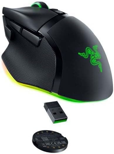ماوس بازی بیسیم ارگونومیک Razer با Chroma RGB، حسگر اپتیکال 35K و 13 کنترل قابل شخصیسازی مدل Basilisk V3 Pro 35K مشکی ماوس بازی بیسیم ارگونومیک Razer با Chroma RGB، حسگر اپتیکال 35K و 13 کنترل قابل شخصیسازی مدل Basilisk V3 Pro 35K مشکی