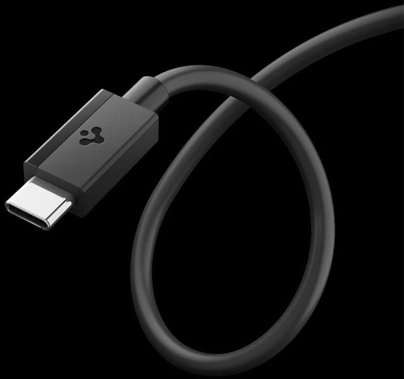 کابل Spigen Essential با USB-C به USB-C شارژ سریع 60W مشکی 1m کابل Spigen Essential با USB-C به USB-C شارژ سریع 60W مشکی 1m