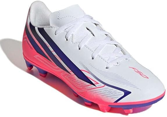 کفش فوتبال نوجوان adidas F50 HYPERFAST CLUB FG/MG J چمن چندمنظوره مدل KK1308 سفید کفش فوتبال نوجوان adidas F50 HYPERFAST CLUB FG/MG J چمن چندمنظوره مدل KK1308 سفید