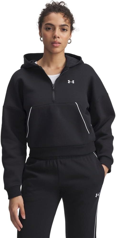 هودی زنانه Under Armour Rival Fleece Piped Half Zip هودی زنانه Under Armour Rival Fleece Piped Half Zip