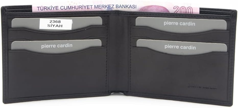 کیف پول مردانه چرمی Pierre Cardin آنیلین مشکی مدل PC2368 کیف پول مردانه چرمی Pierre Cardin آنیلین مشکی مدل PC2368