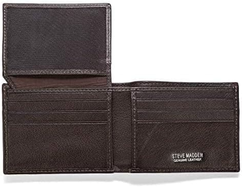 کیف پول مردانه Steve Madden چرمی RFID ظرفیت اضافی جیب فلیپ متصل کیف پول مردانه Steve Madden چرمی RFID ظرفیت اضافی جیب فلیپ متصل
