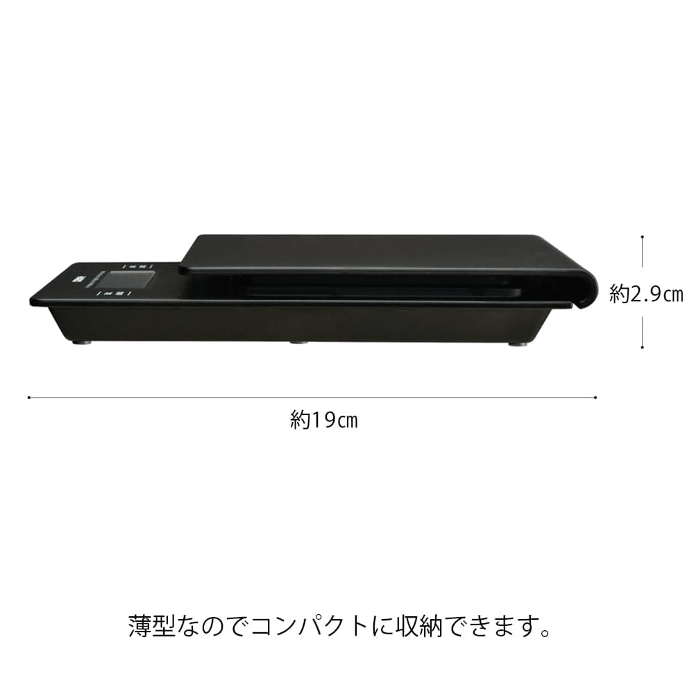 ترازو دیجیتال قهوه HARIO با تایمر مدل V60 مشکی ترازو دیجیتال قهوه HARIO با تایمر مدل V60 مشکی