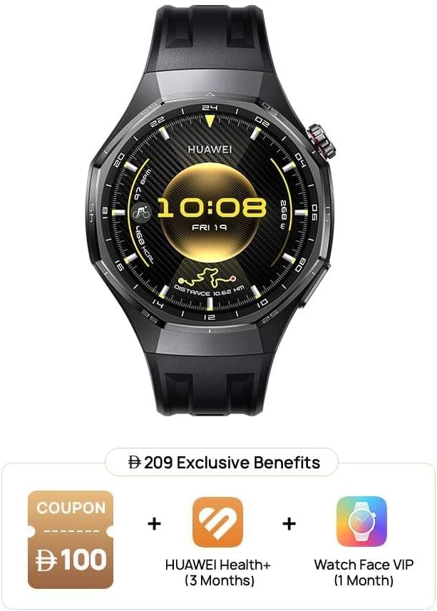ساعت هوشمند HUAWEI WATCH GT 6 Pro، 46mm، مشکی ساعت هوشمند HUAWEI WATCH GT 6 Pro، 46mm، مشکی
