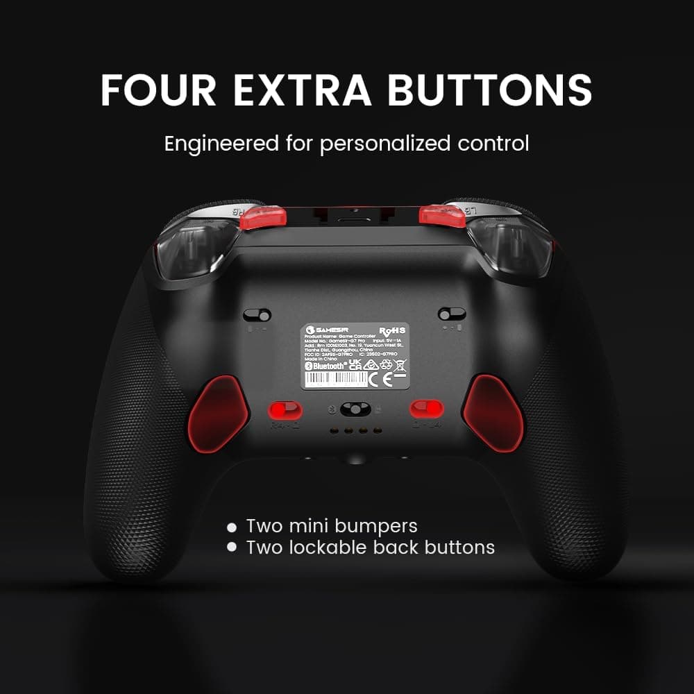 دسته بازی سیمی Xbox و بیسیم PC و Android GameSir با TMR و Hall Effect مدل G7 Pro مشکی دسته بازی سیمی Xbox و بیسیم PC و Android GameSir با TMR و Hall Effect مدل G7 Pro مشکی