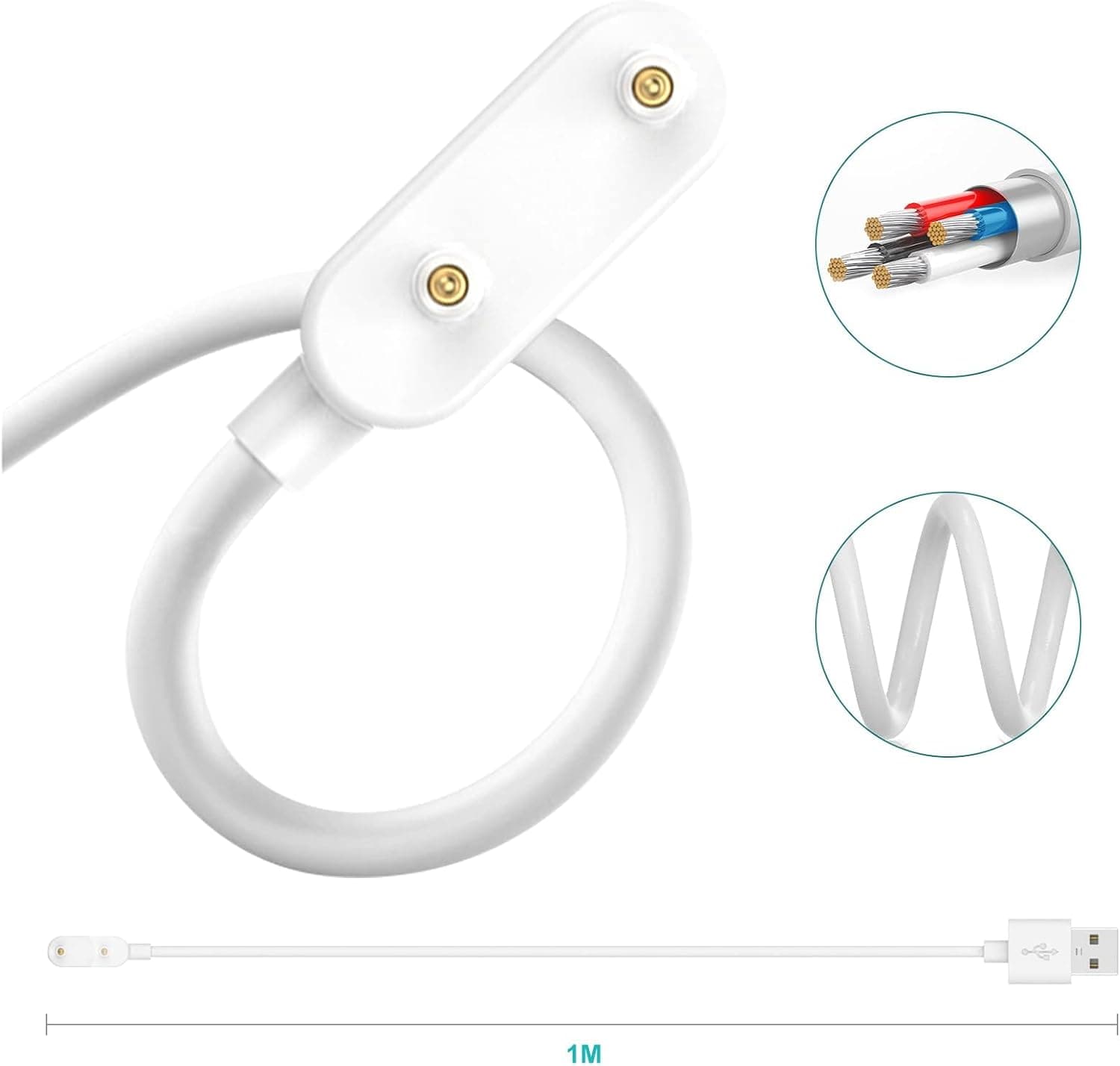 شارژر مغناطیسی T Tersely کابل USB برای Huawei Watch Fit3/2 شارژر مغناطیسی T Tersely کابل USB برای Huawei Watch Fit3/2