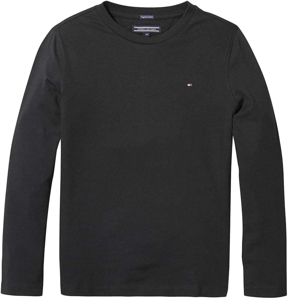 تیشرت پسرانه Tommy Hilfiger بیسیک آستین بلند یقه گرد بافت تیشرت پسرانه Tommy Hilfiger بیسیک آستین بلند یقه گرد بافت