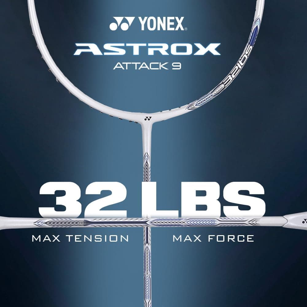 راکت بدمینتون YONEX خاکستری گانمتال مدل Astrox Attack 9 G4 4U ساخت هند راکت بدمینتون YONEX خاکستری گانمتال مدل Astrox Attack 9 G4 4U ساخت هند
