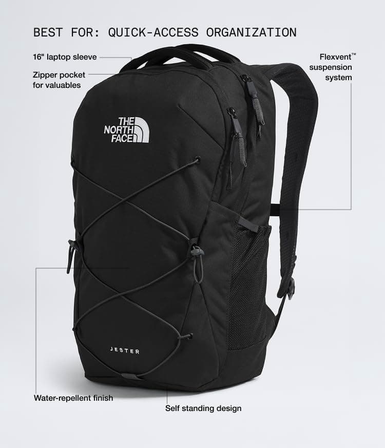 کولهپشتی The North Face Jester 28L خاکستری مدل NF0A3VXF9O01 کولهپشتی The North Face Jester 28L خاکستری مدل NF0A3VXF9O01
