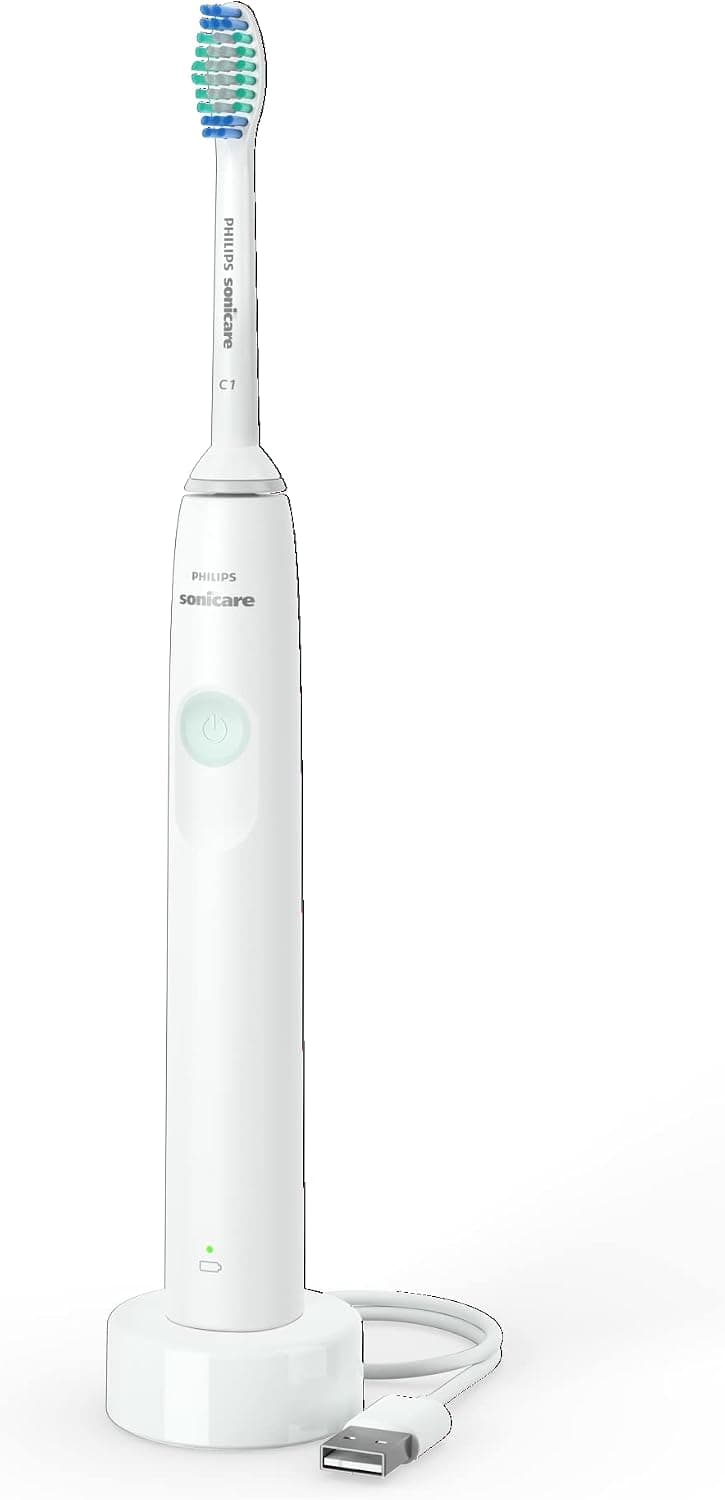 مسواک برقی شارژی PHILIPS سفید سری 1100 مدل HX3641/01 با دوشاخه 3 Pin مورد تأیید امارات مسواک برقی شارژی PHILIPS سفید سری 1100 مدل HX3641/01 با دوشاخه 3 Pin مورد تأیید امارات