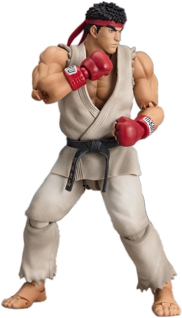 فیگور اکشن Ryu از Street Fighter برند TAMASHII NATIONS با لباس Outfit 2 سری S.H.Figuarts فیگور اکشن Ryu از Street Fighter برند TAMASHII NATIONS با لباس Outfit 2 سری S.H.Figuarts