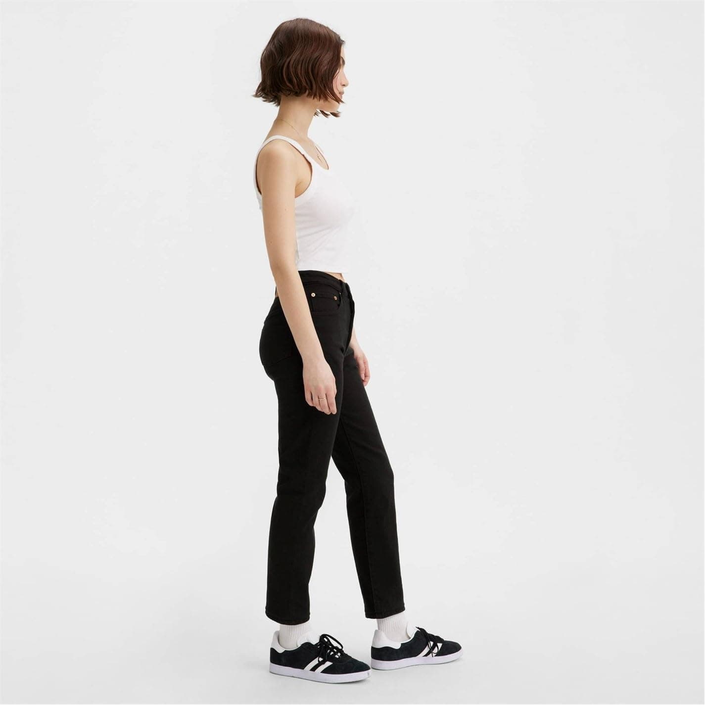 شلوار جین زنانه Levi's کراپ مدل 501 شلوار جین زنانه Levi's کراپ مدل 501