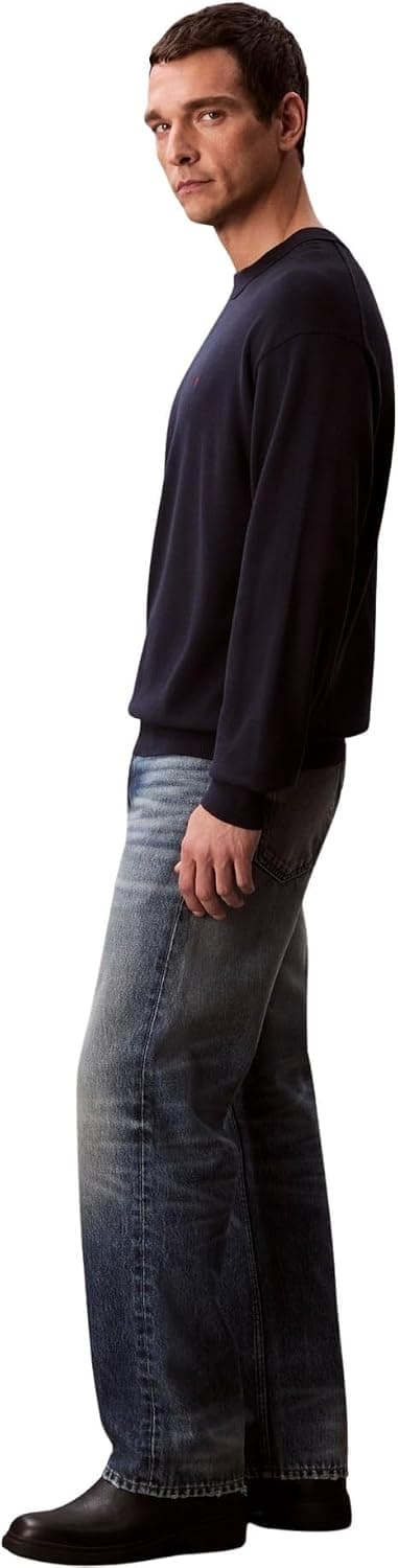 پلیور مردانه Calvin Klein نخی ریلکس یقه گرد آستین بلند پلیور مردانه Calvin Klein نخی ریلکس یقه گرد آستین بلند