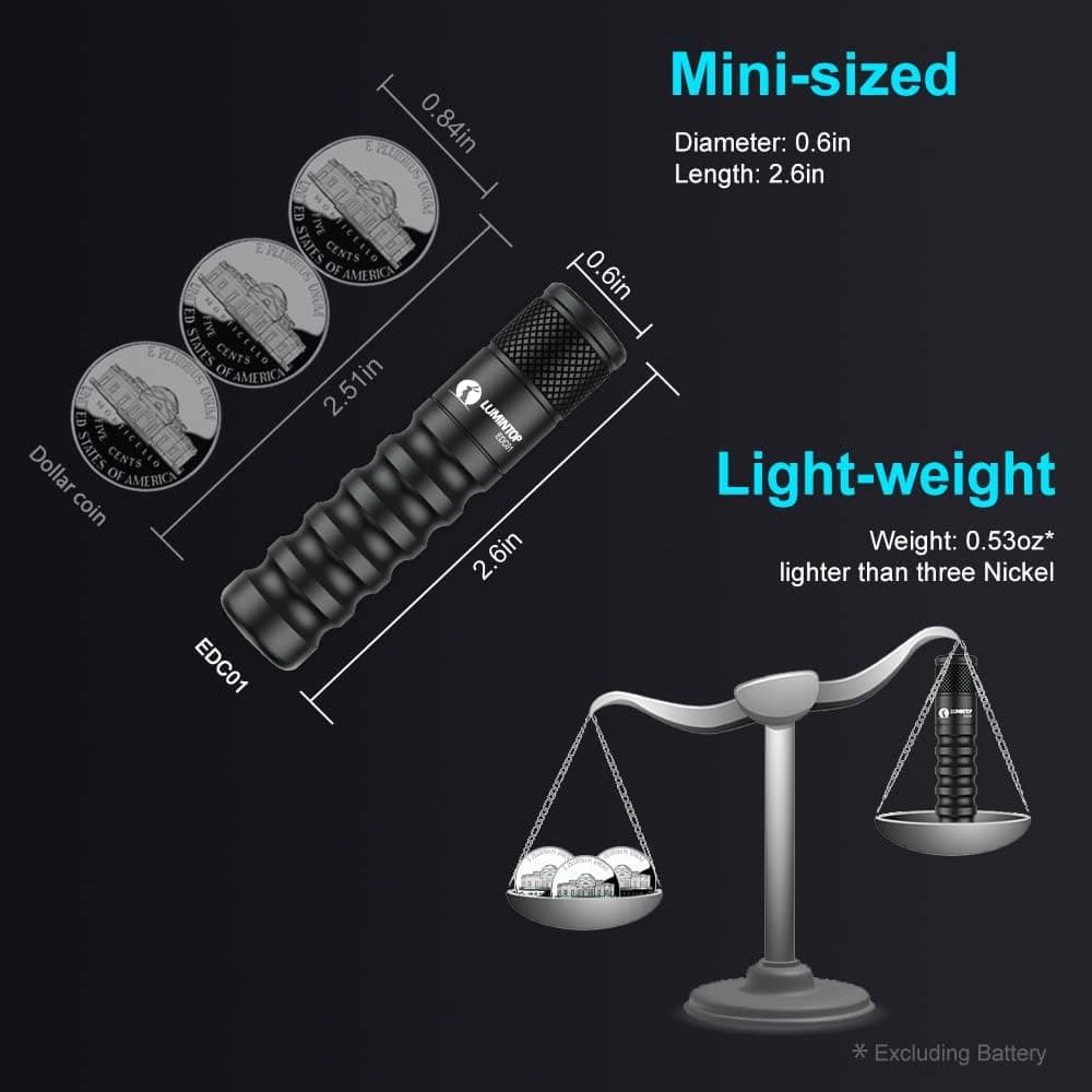 چراغقوه جاکلیدی LUMINTOP 120 لومن 3 حالته ضدآب IPX-8 مشکی مدل EDC01 چراغقوه جاکلیدی LUMINTOP 120 لومن 3 حالته ضدآب IPX-8 مشکی مدل EDC01