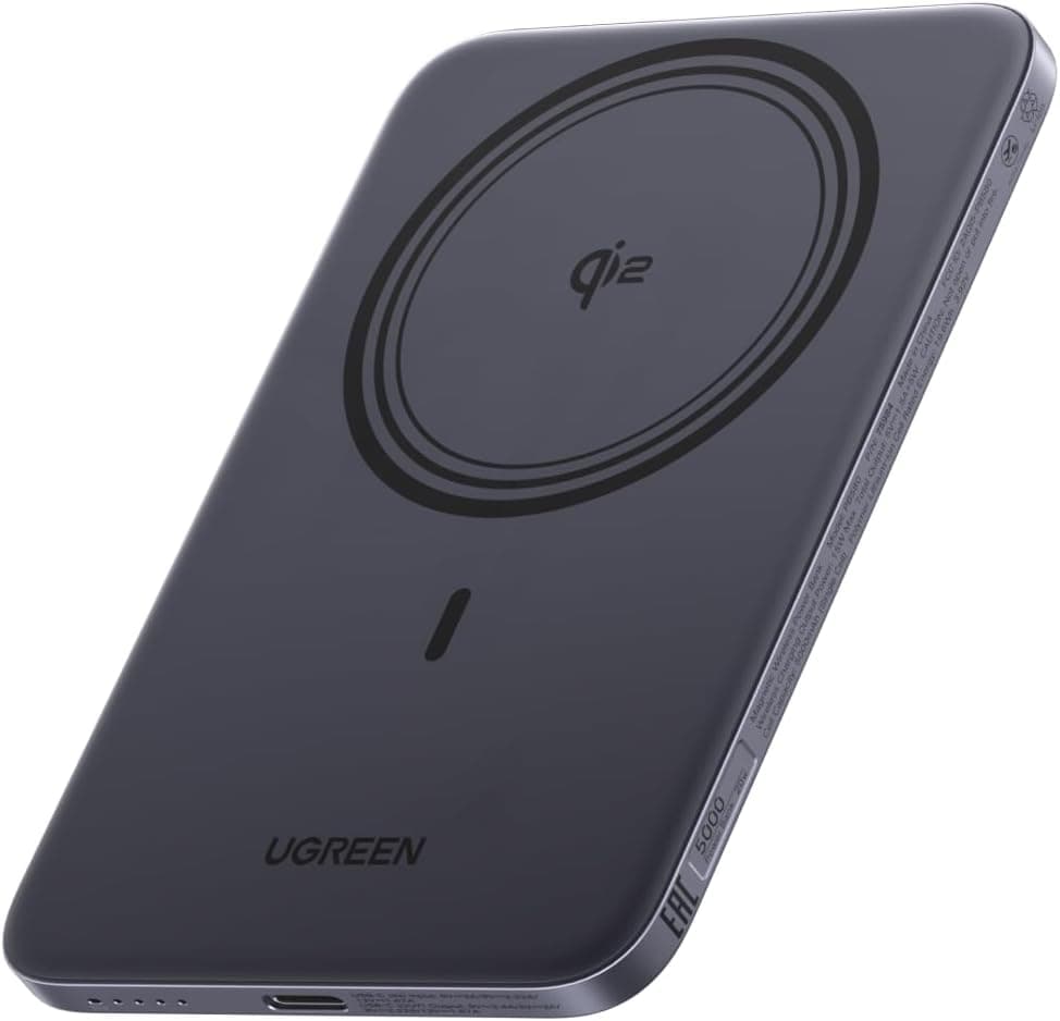 پاوربانک UGREEN MagSafe باریک با شارژ بیسیم Qi2 15W ظرفیت 5000mAh پاوربانک UGREEN MagSafe باریک با شارژ بیسیم Qi2 15W ظرفیت 5000mAh