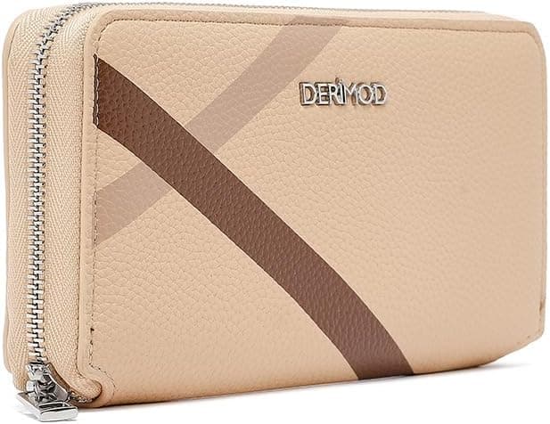 کیف پول زنانه Derimod بژ طرح ضربدری 20 cm x 11 cm کیف پول زنانه Derimod بژ طرح ضربدری 20 cm x 11 cm