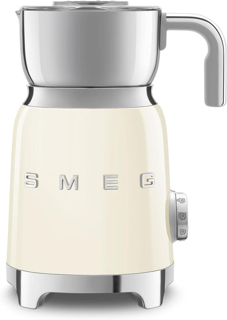 دستگاه کفساز اتوماتیک شیر Smeg سبک رترو ۸ عملکرد ۵۰۰ میلیلیتری مدل MFF11CRUK دستگاه کفساز اتوماتیک شیر Smeg سبک رترو ۸ عملکرد ۵۰۰ میلیلیتری مدل MFF11CRUK