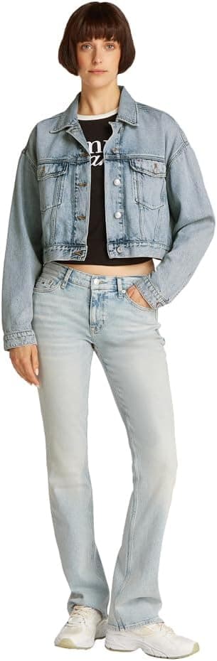 ژاکت تراکر زنانه Tommy Hilfiger کراپ OVSZ مدل BI6012 ژاکت تراکر زنانه Tommy Hilfiger کراپ OVSZ مدل BI6012