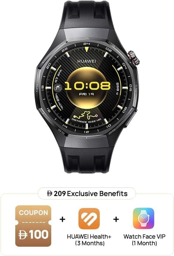 ساعت هوشمند HUAWEI WATCH GT 6 Pro، 46mm، مشکی ساعت هوشمند HUAWEI WATCH GT 6 Pro، 46mm، مشکی
