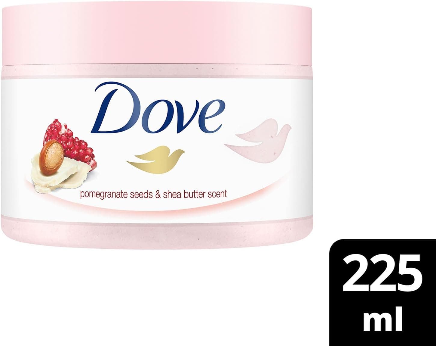 اسکراب بدن Dove لایهبردار با انار و کره شی 225ml اسکراب بدن Dove لایهبردار با انار و کره شی 225ml