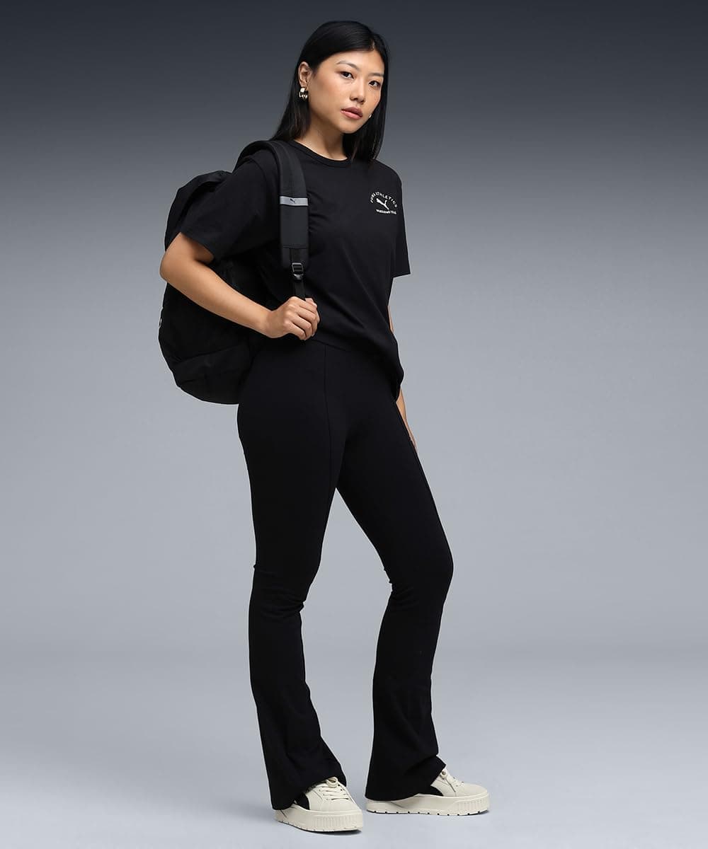 شلوار لگینگ زنانه PUMA کمر بلند پاچه گشاد PU مدل CLASS شلوار لگینگ زنانه PUMA کمر بلند پاچه گشاد PU مدل CLASS