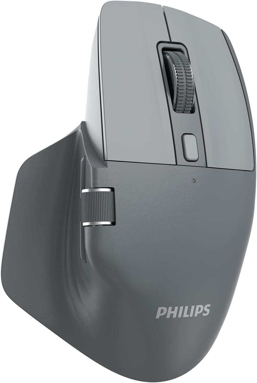 ماوس PHILIPS بلوتوثی بیسیم دوحالته اپتیکال 7 دکمهای 4000DPI خاکستری مدل SPK7858 ماوس PHILIPS بلوتوثی بیسیم دوحالته اپتیکال 7 دکمهای 4000DPI خاکستری مدل SPK7858