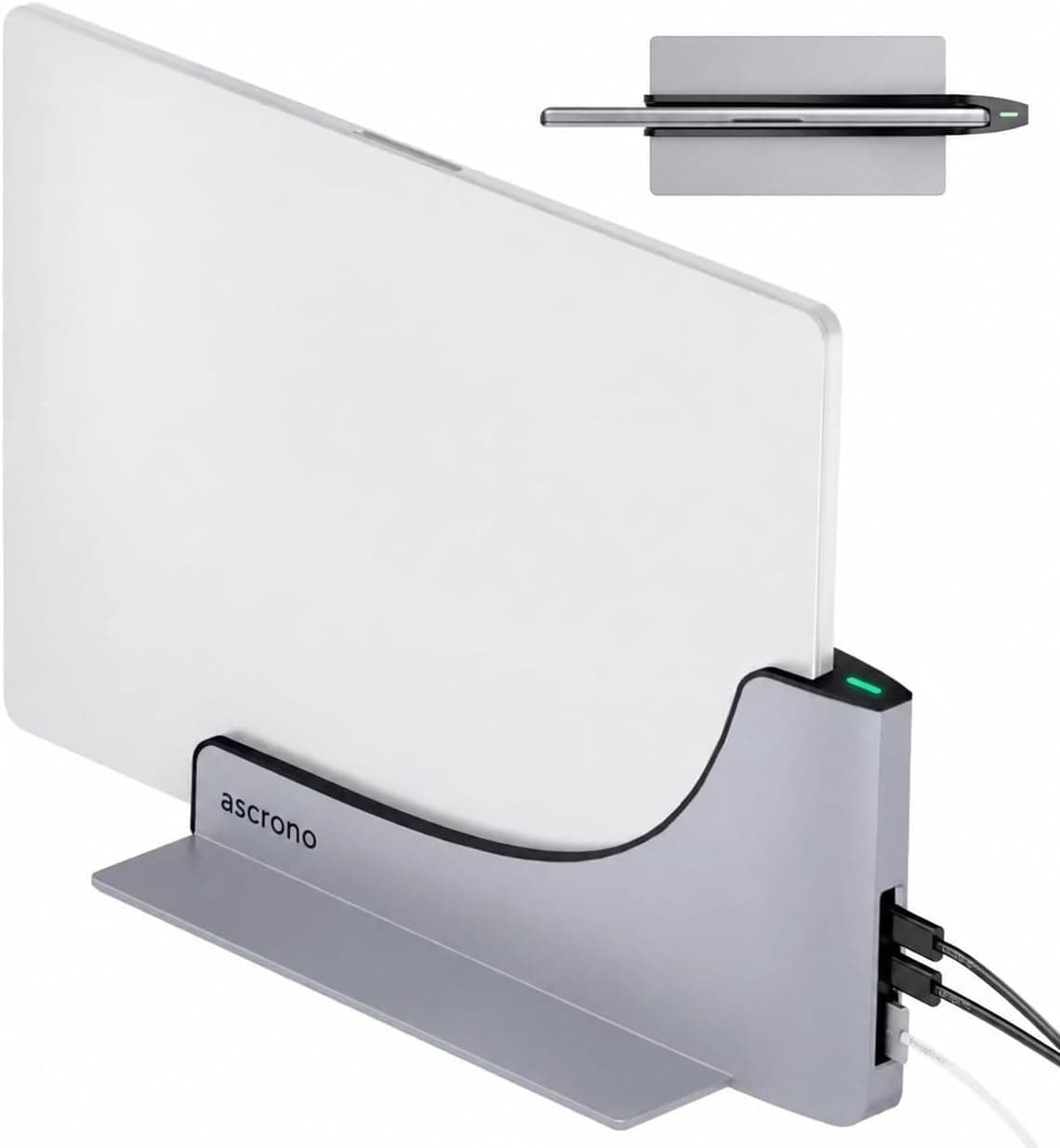 داک استیشن Ascrono با دو پورت Thunderbolt-4 USB-C برای MacBook Air 13 داک استیشن Ascrono با دو پورت Thunderbolt-4 USB-C برای MacBook Air 13