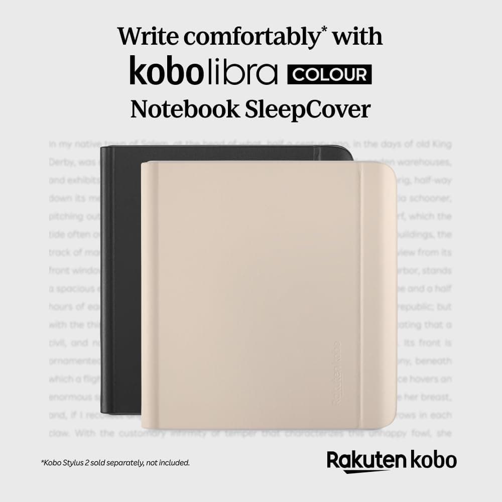 کاور SleepCover کتابخوان Kobo Libra Colour مشکی با فناوری Sleep/Wake و پایه دوجهته کاور SleepCover کتابخوان Kobo Libra Colour مشکی با فناوری Sleep/Wake و پایه دوجهته