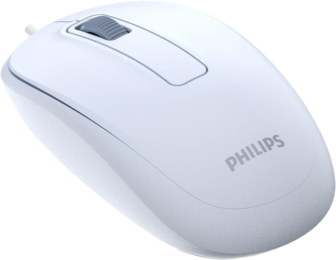 ماوس PHILIPS نوری کابلی USB 1200DPI سه دکمه آبی مدل SPK7238 ماوس PHILIPS نوری کابلی USB 1200DPI سه دکمه آبی مدل SPK7238