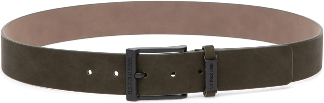 کمربند مردانه U.S. POLO ASSN. خاکی مدل 50315010-VR027 کمربند مردانه U.S. POLO ASSN. خاکی مدل 50315010-VR027
